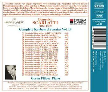 Goran Filipec - Scarlatti: Complete Keyboard Sonatas, Vol. 19 (2017)