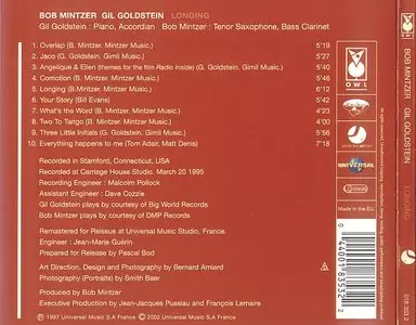 Bob Mintzer / Gil Goldstein - Longing (1997)