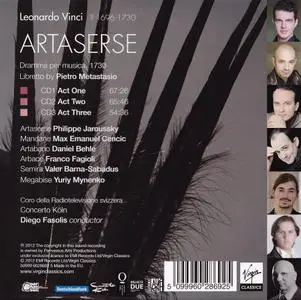 Diego Fasolis, Concerto Koln - Leonardo Vinci: Artaserse (2012)