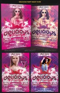 GraphicRiver Delicious Nights Party Flyer
