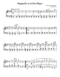 Bagatelle In A-flat Major, Op. 33, No. 7 - Ludwig van Beethoven, Matthew Edwards (Piano Solo)