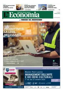 Corriere del Mezzogiorno Puglia L'Economia - 29 Settembre 2025