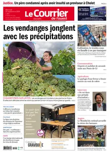 Le Courrier de l'Ouest Angers - 25 Septembre 2024