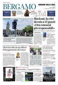 Corriere della Sera Bergamo - 3 Luglio 2025