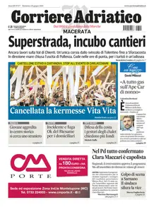 Corriere Adriatico Macerata - 29 Giugno 2025