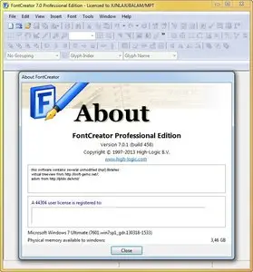 High-Logic FontCreator Professional Edition 7.0.1.458