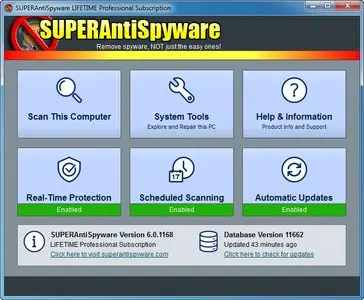 SUPERAntiSpyware Professional 6.0.1168