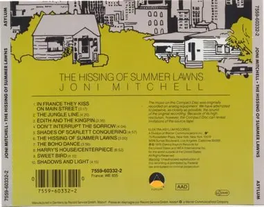 Joni Mitchell - The Hissing Of Summer Lawns  1975