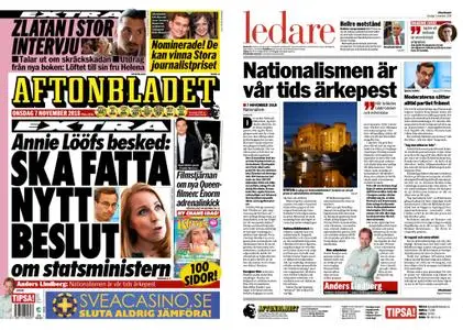 Aftonbladet – 07 november 2018