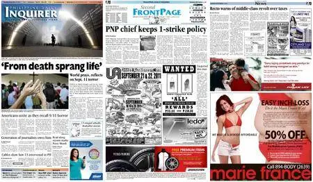 Philippine Daily Inquirer – September 12, 2011