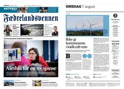 Fædrelandsvennen – 07. august 2019