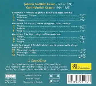 Il Gardellino - Johann Gottlieb Graun & Carl Heinrich Graun: Concerti (2006)