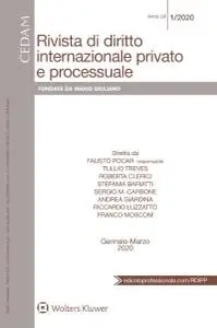 Rivista di Diritto Internazionale Privato e Processuale - Gennaio-Marzo 2020