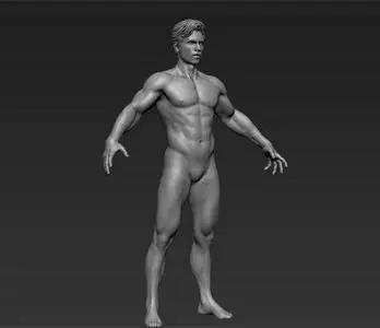 ArtStation  Man Realistic Sculpt  3D Model