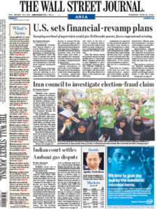 Wall Street Journal Asia June 16 2009
