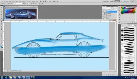 How to Draw Cars - Marker Rendering and Digital Painting
