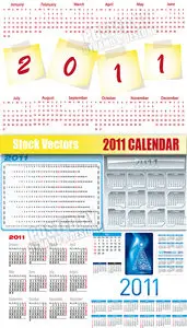 Stock Vectors - 2011 Calendar[