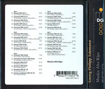 Telemann - Musica Alta Ripa - Concertos and Chamber Music (2009) [5x CD Box Set]