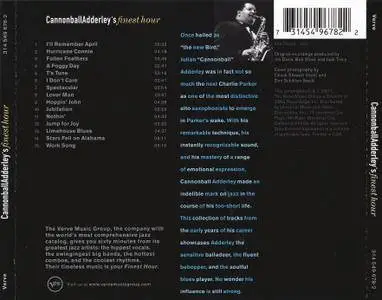 Cannonball Adderley - Cannonball Adderley's Finest Hour (2001) [Compilation, 1955-1962 Recordings]