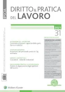 Diritto e Pratica del Lavoro N.31 - 7 Agosto 2021