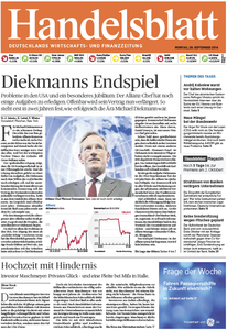 Handelsblatt vom Montag, 29. September 2014