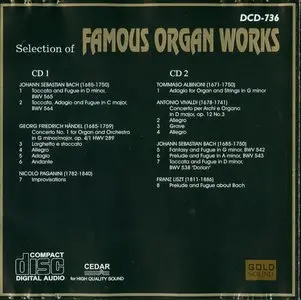 VA - Selection Of Famous Organ Works (2CD) (1997) [lossless]
