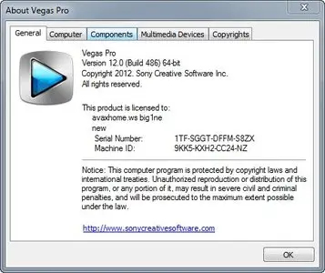 Sony Vegas Pro 12.0 Build 486 x64