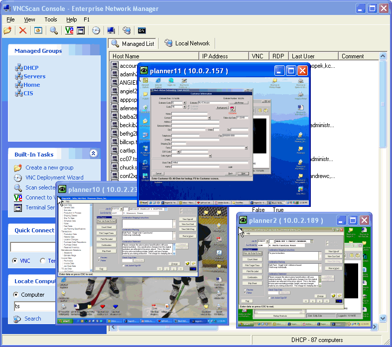 VNC Scan Enterprise Console 2006.12.14.9
