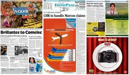 Philippine Daily Inquirer – January 16, 2011