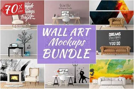 CreativeMarket - Wall Art Mockups BUNDLE V25