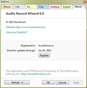 Audio Record Wizard 6.9