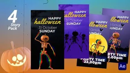 Halloween Skeleton Story Pack 48178091