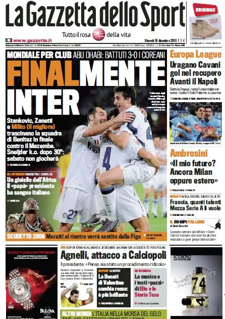 La Gazzetta dello Sport (16-12-10)