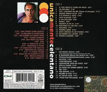 Adriano Celentano - Unicamente Celentano (3 CD boxset) (2006) [lossless]