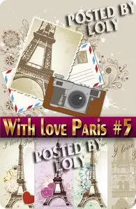 With love from Paris #5 - Stock Vector