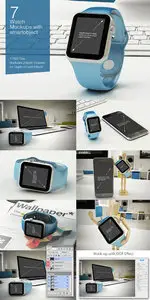 Watch Mockup - 7 poses