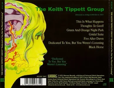 The Keith Tippett Group - Dedicated To You, But You Weren’t Listening (1971) [2013, Esoteric, ECLEC2367]