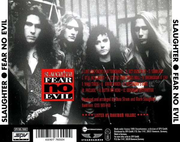 Slaughter - Fear No Evil (1995) Re-up