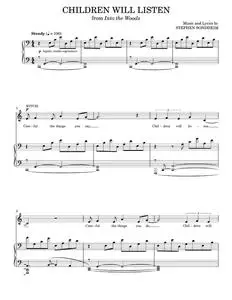 Children Will Listen (from Into The Woods) - Into The Woods Musical, Stephen Sondheim (Piano Vocal)