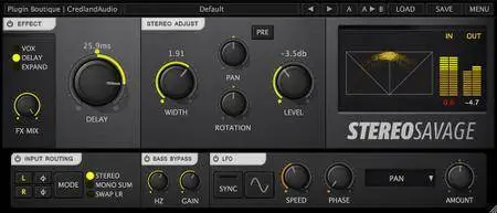 Credland Audio StereoSavage 1.1.4 (Win/Mac)