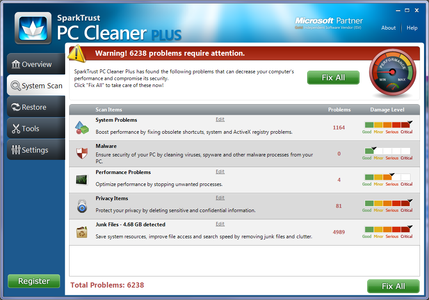 SparkTrust PC Cleaner Plus 3.2.0