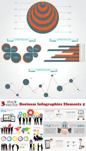 Vectors - Business Infographics Elements 5