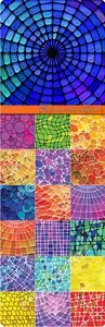 Glass mosaic vector background 2