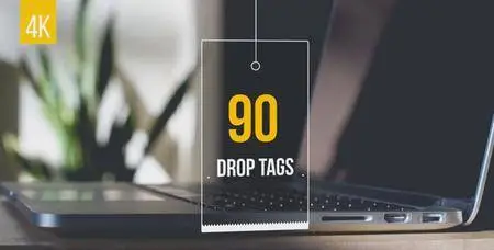 90 Drop Tags - Project for After Effects (VideoHive)