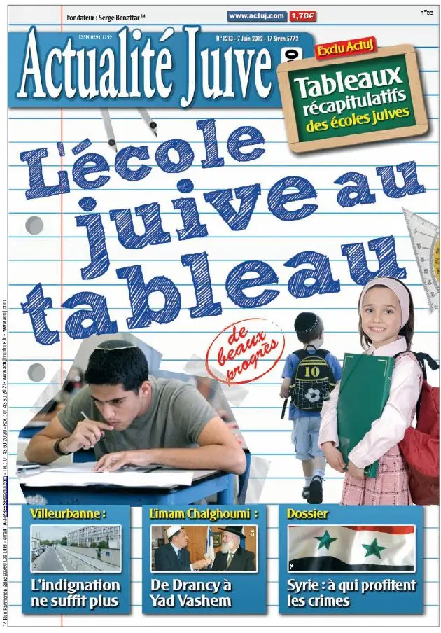 Actualité Juive 1213 - 7 au 13 Juin 2012