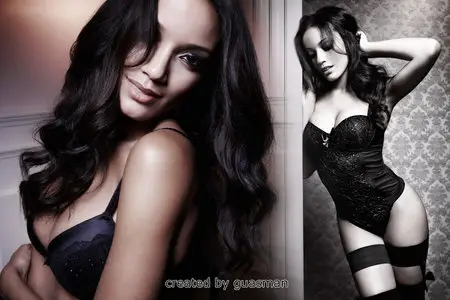 Selita Ebanks - Manor Christmas 2012 Lingerie