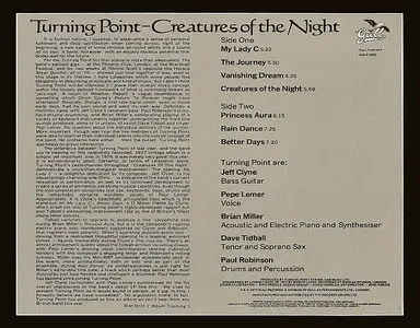Turning Point - Creatures Of The Night (1977) {Maxwood Japan}
