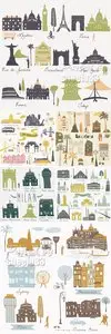 Travel & Tourism Locations Vector