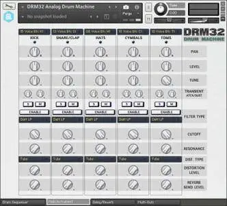 Autodafe DRM32 Analog Drum Machine KONTAKT
