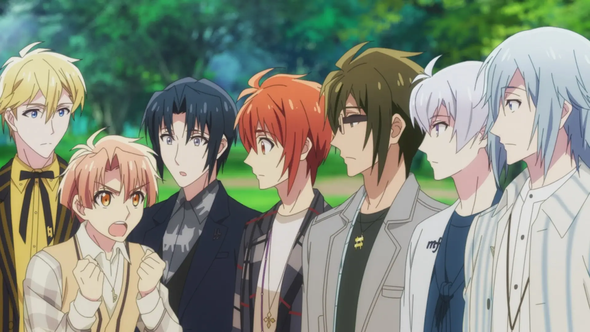 Персональных 7. Семёрка идолов аниме. Idolish7 Рико. Idolish7 персонажи. Аниме idolish7 Рико.